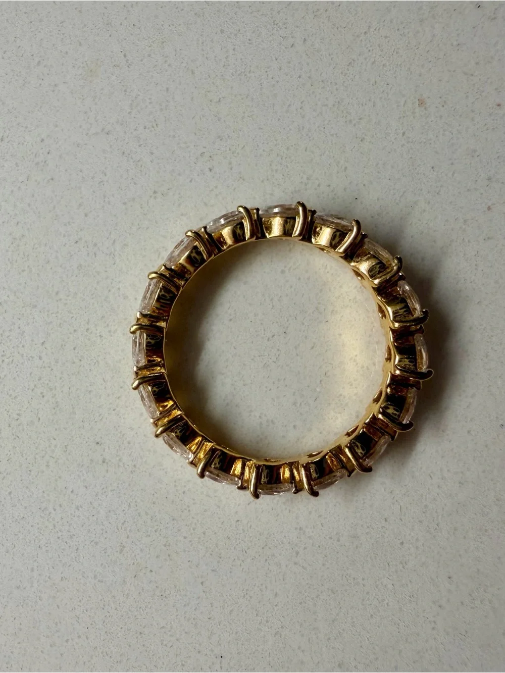 Pandora Band of Clear Hearts Ring